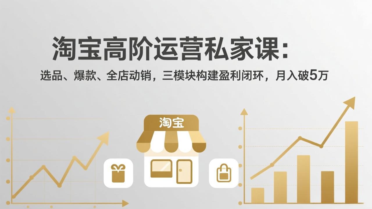 淘宝高阶运营私家课(更新26年4月-优优云网创