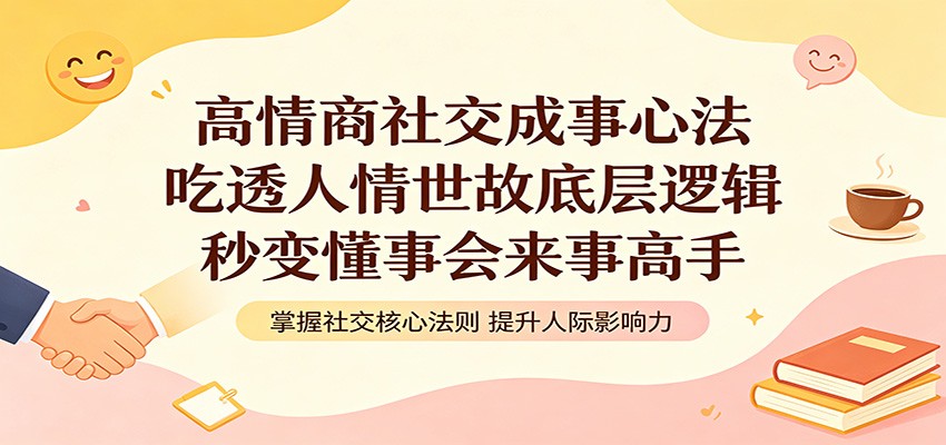 高情商社交成事心法:吃透人情世故底层逻辑,秒变懂事会来事高手-优优云网创