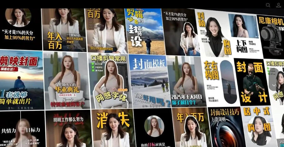 【剪映模板】100款剪映高级感万能行业短视频封面字幕排版预设视频花字剪辑模版-思丰网赚