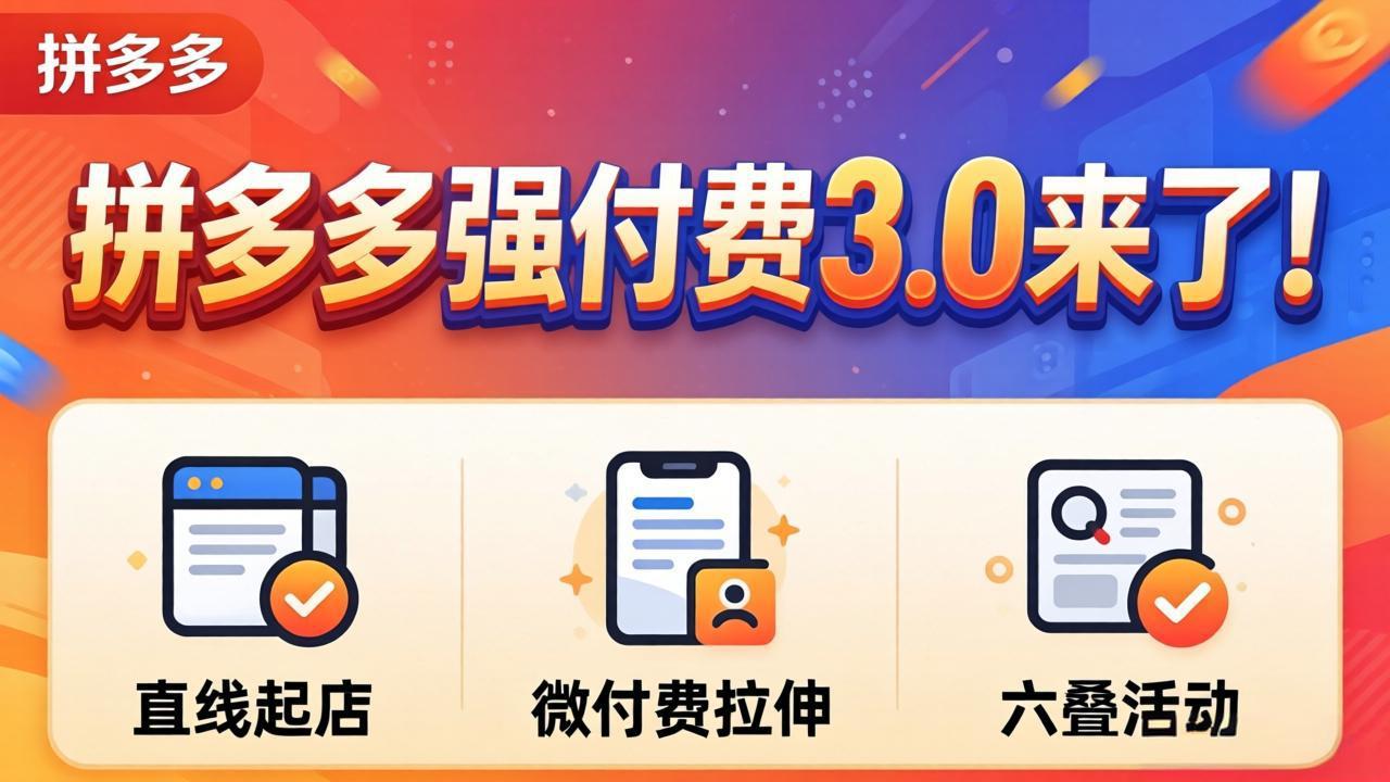 拼多多强付费3.0来了(更新4月-优优云网创