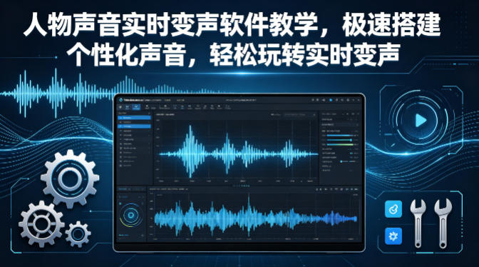 人物声音实时变声软件教学,极速搭建个性化声音,轻松玩转实时变声-优优云网创