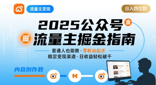 公众号流量主变现项目,普通人也能通过这个项目日入四位数(更新26年3月)-优优云网创