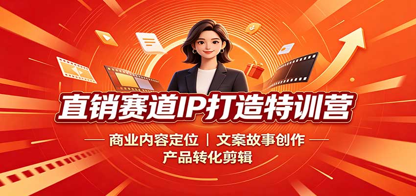 直销赛道IP打造特训营:商业内容定位,文案故事创作,产品转化剪辑-思丰网赚