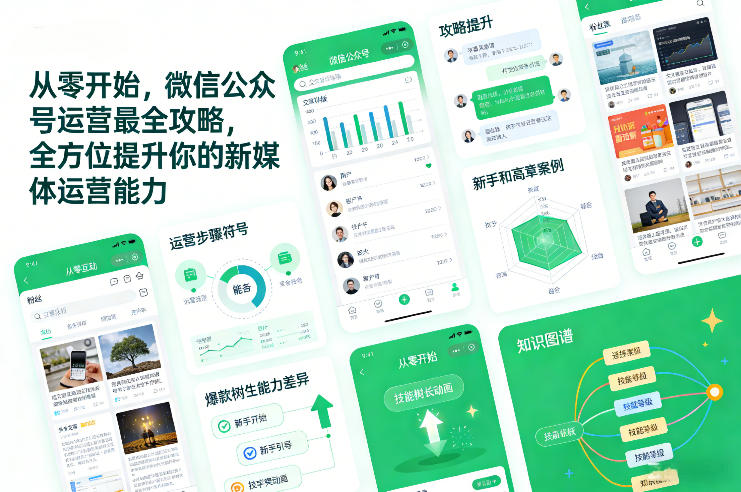 从零开始,微信公众号运营最全攻略,全方位提升你的新媒体运营能力-优优云网创