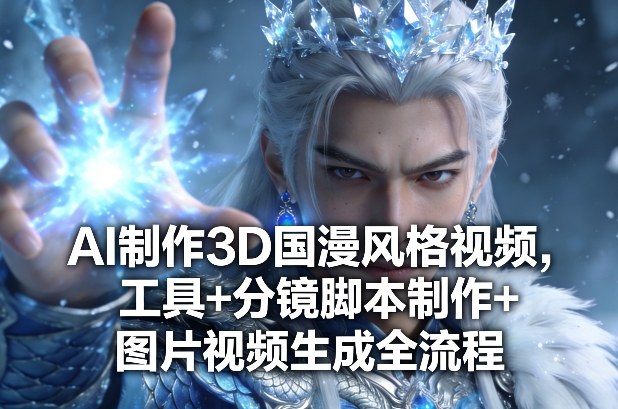 AI制作3D国漫风格视频,工具+分镜脚本制作+图片视频生成全流程-优优云网创