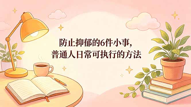 付费文章：防止抑郁的6件小事，普通人日常可执行的方法-优优云网创