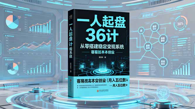 一人起盘36计:从零搭建稳定变现系统,实现低成本创业,月入五位数+-优优云网创