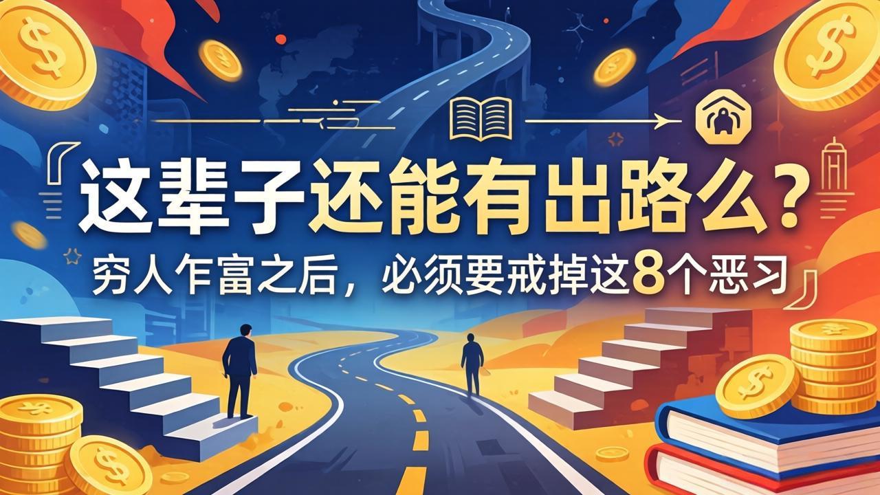 关于人生两篇付费文章【这辈子还能有出路么?】【穷人乍富之后,必须要戒掉这8个恶习】-优优云网创