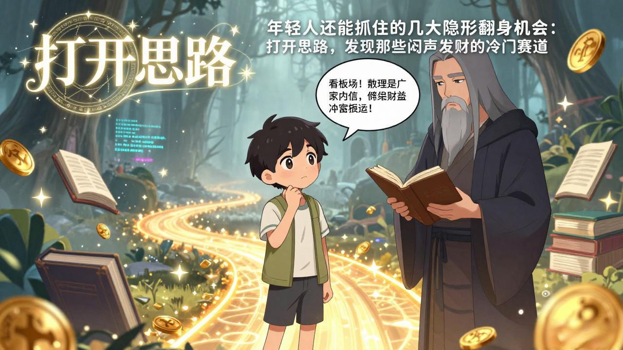 付费文1+2:年轻人还能抓住的几大隐形翻身机会:打开思路,发现那些闷声发财的冷门赛道-优优云网创
